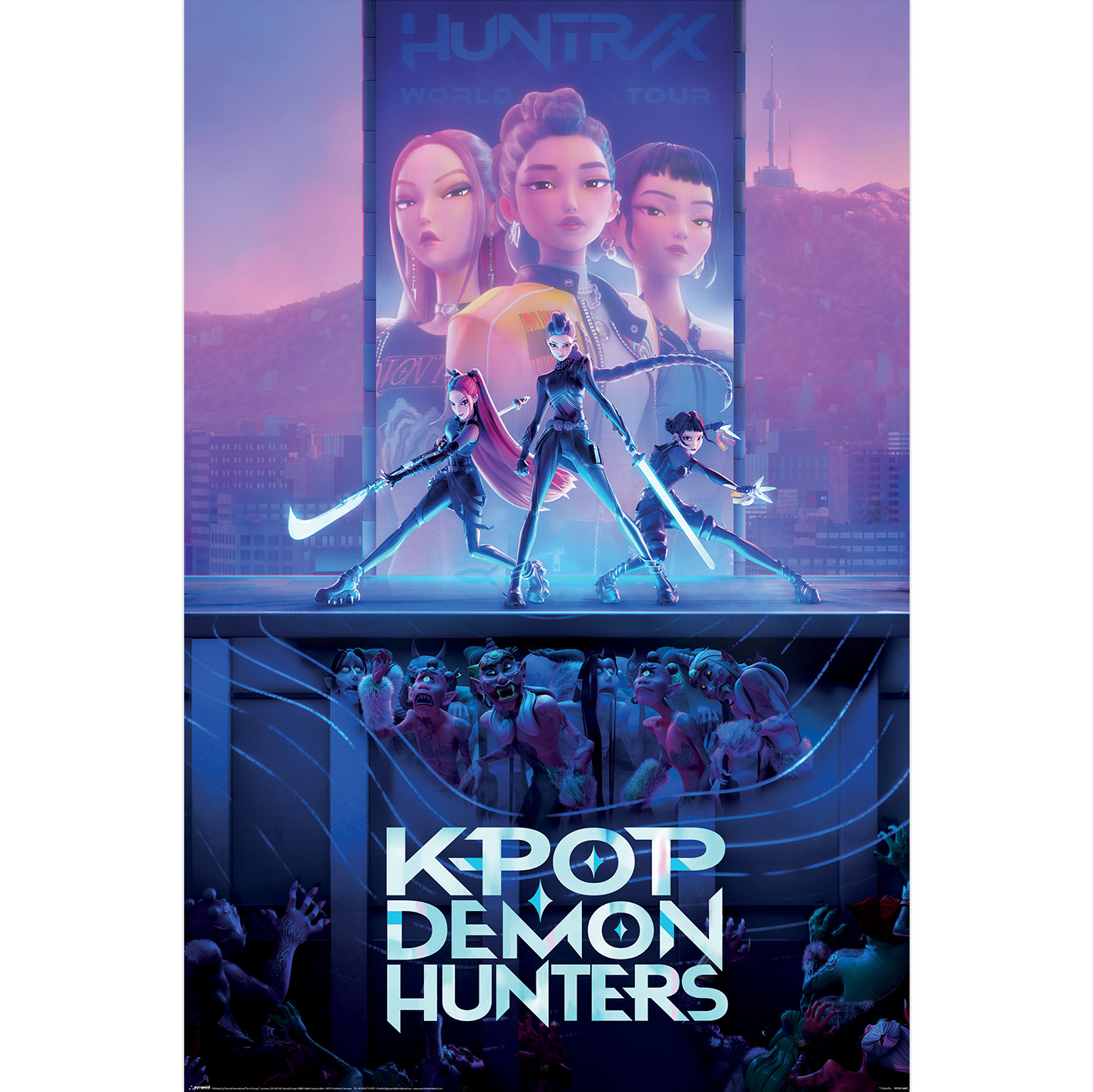 KPop Demon Hunters Maxi Poster Demon Hunters 61x91 cm
