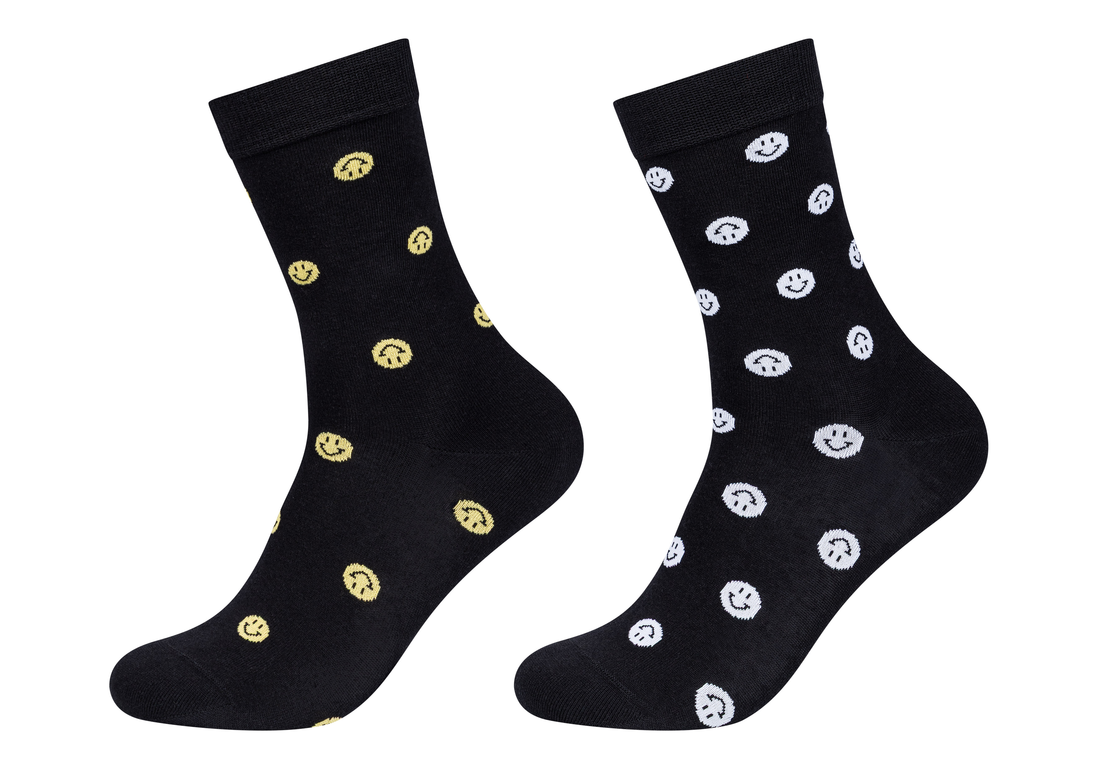 Flip Socks Sokken Unisex Motif 2 paar Smiley - maat 41/46