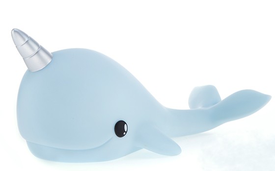 Dhink Nachtlamp Walvis Narwhal - Silicone - Colour Changing & Timer