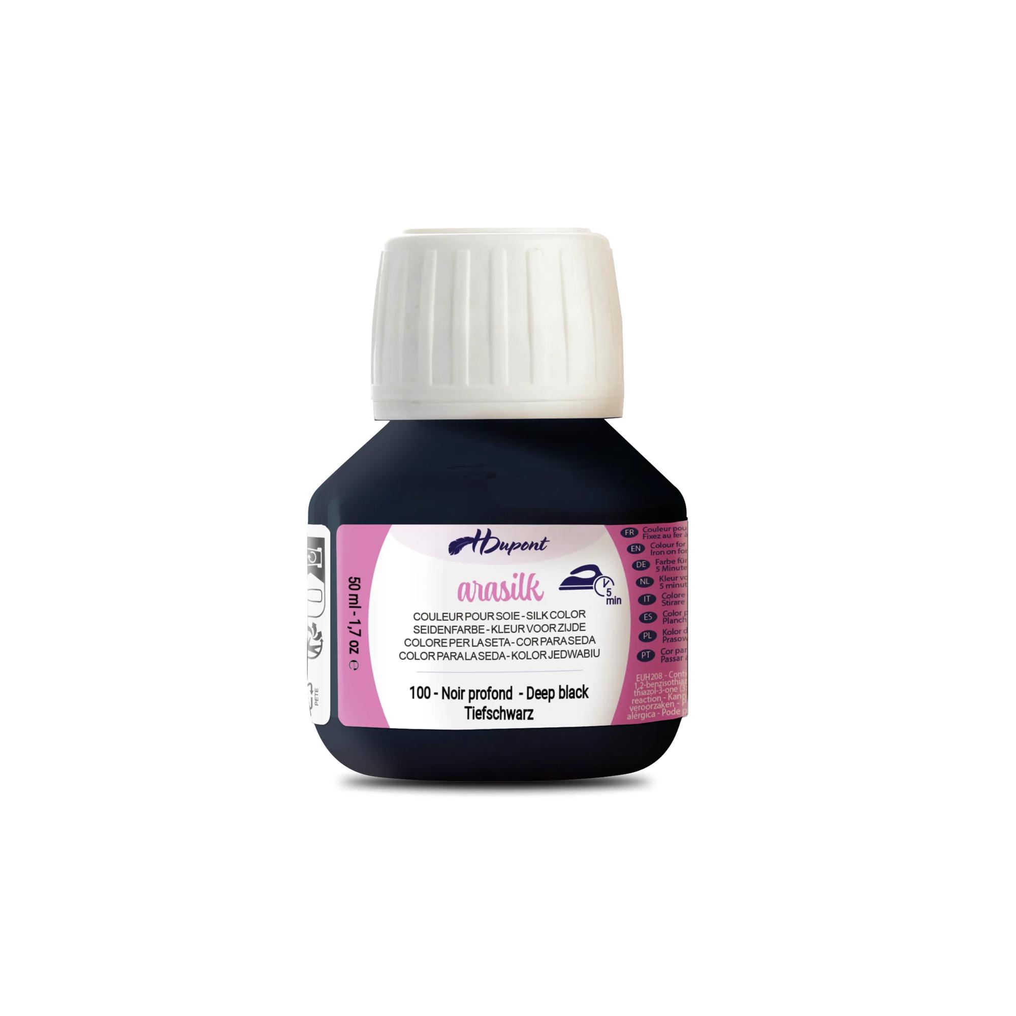 H Dupont Zijdeverf Arasilk Diepzwart 50 ml