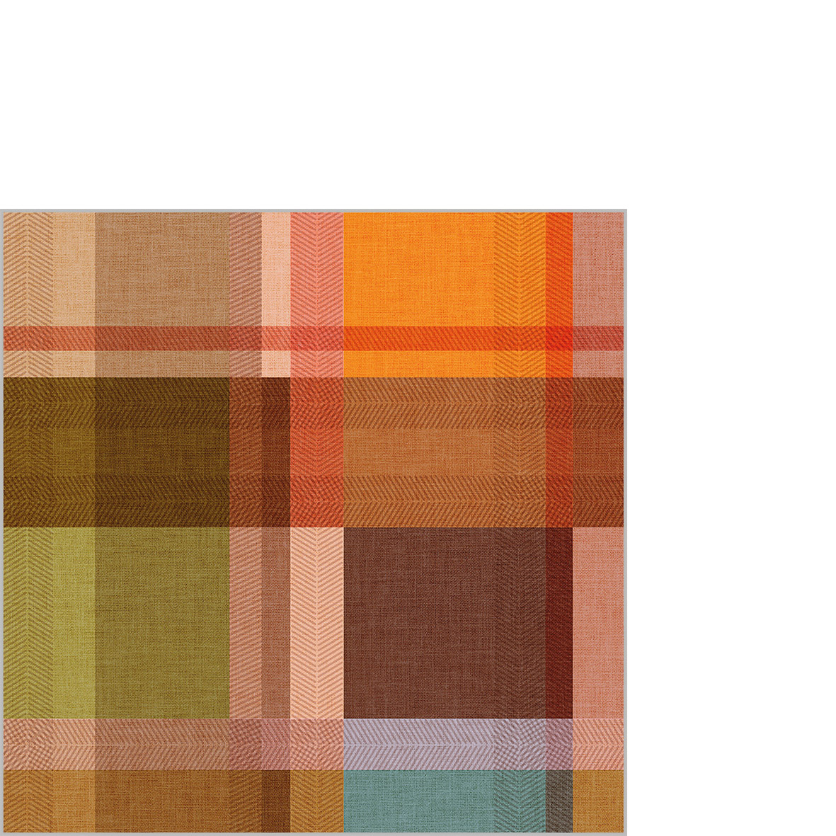 PPD Cocktailservetten Plaid 25x25 cm - 20 stuks