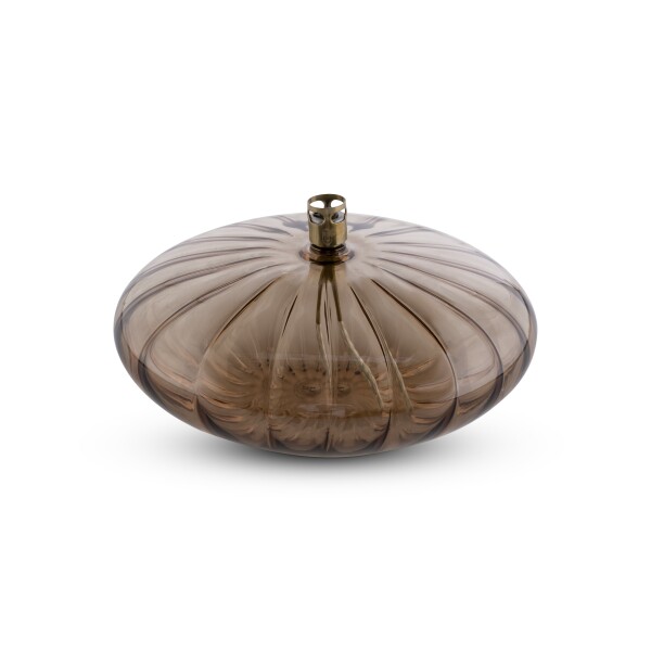 Peri Living Olielamp Disc Elegant Champagne Brass L - 18x9 cm - Glas
