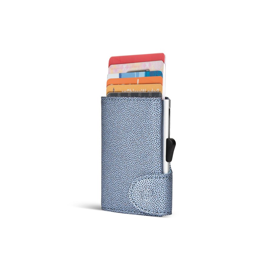 C-Secure Kaarthouder/Portefeuille Leder 4-7 Kaarten - Fashion Blue