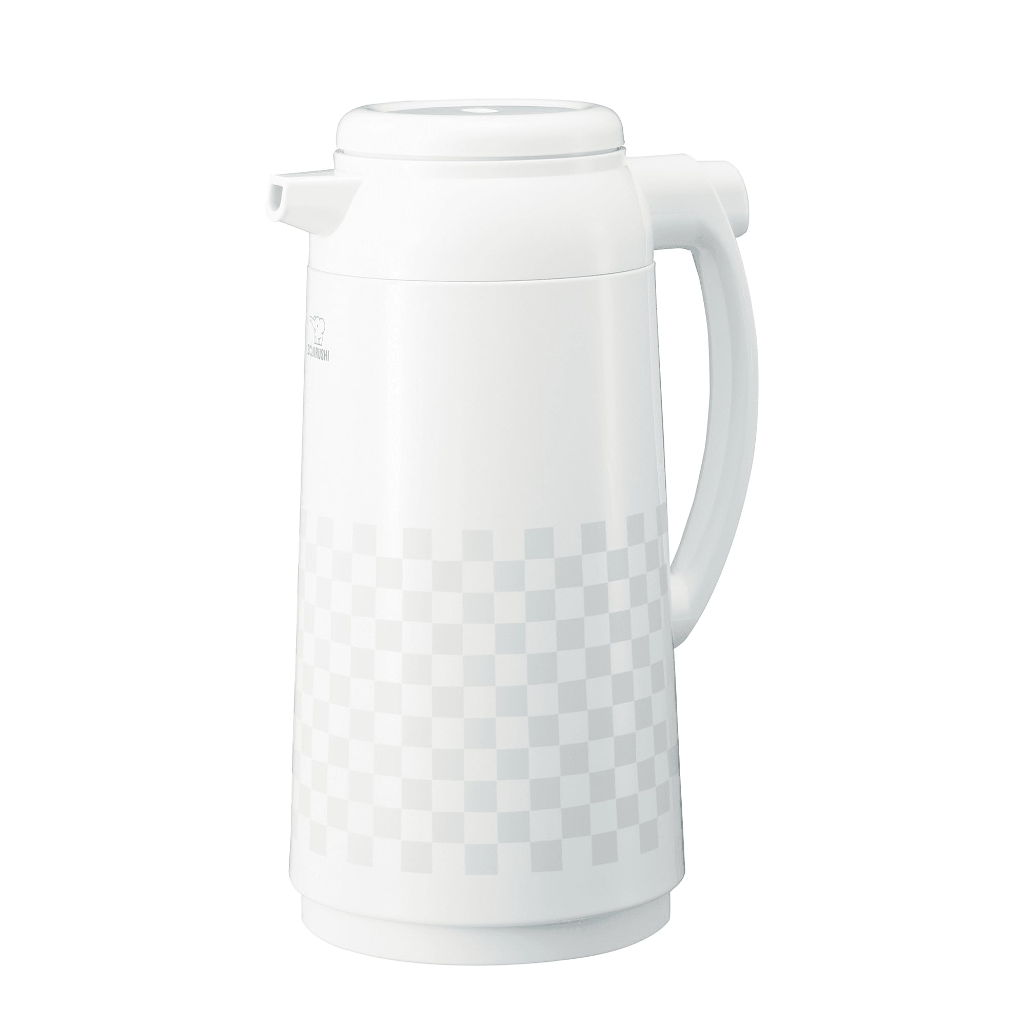 Zojirushi Isoleerkan Ichimatsu Wit 1l met Glazen Binnenfles - 13.5x27 cm