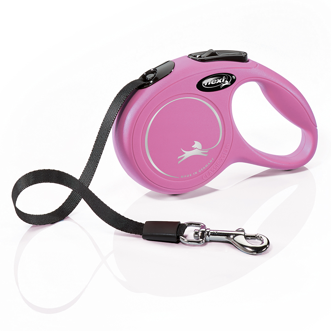 Flexi Leiband New Classic Lint XS 3 m Roze