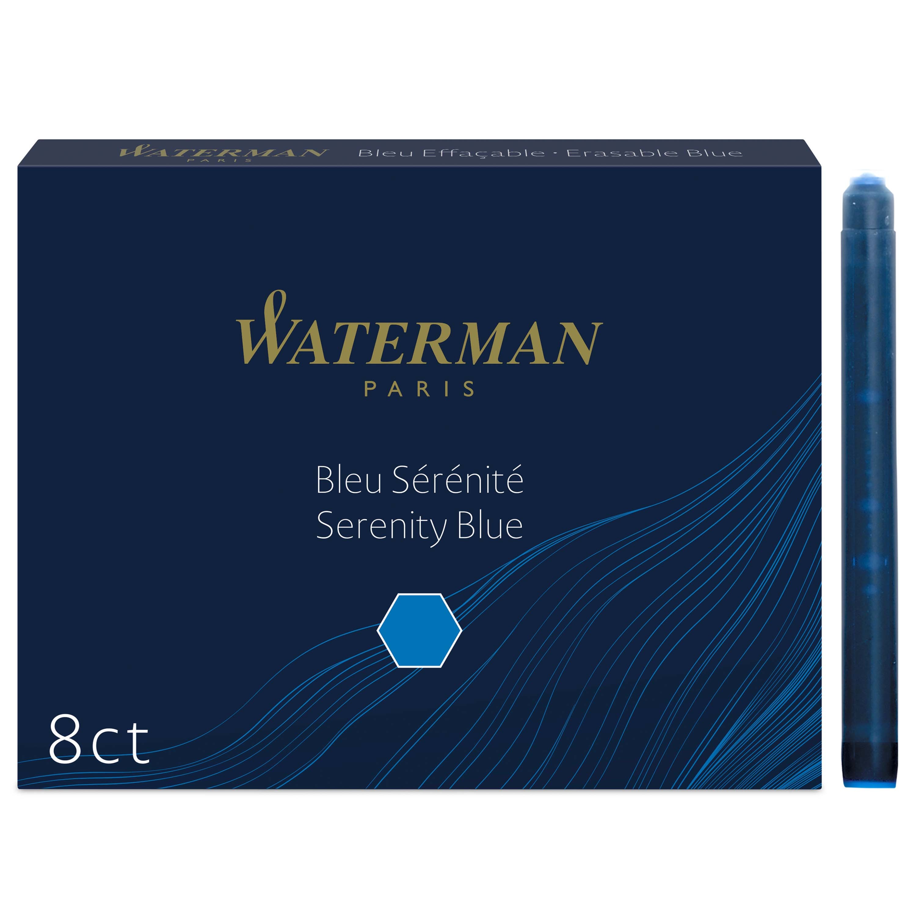 Waterman Standaard Inktpatronen M Florida Blue 8 stuks - Blister