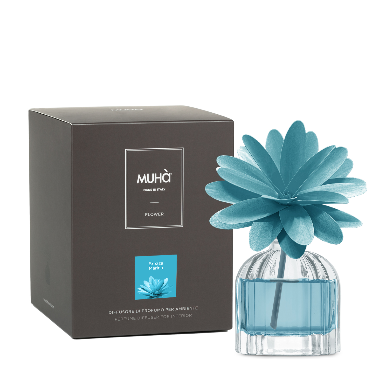 Muhà Geurdiffuser Flower Blue 60ml - Sea Breeze