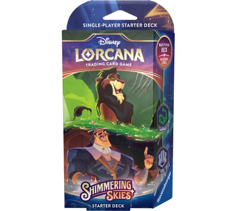 Disney Lorcana Starter Deck, Shimmering Skies, Set 5