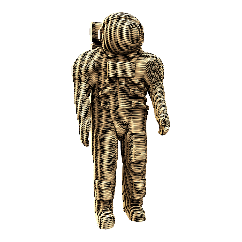Cartonic 3D Puzzel Astronaut Karton - 163 stuks - 13x12x29 cm