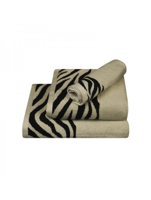 Lasa Home Gastendoek Zebra Soft 33x50 cm Boord Zwart