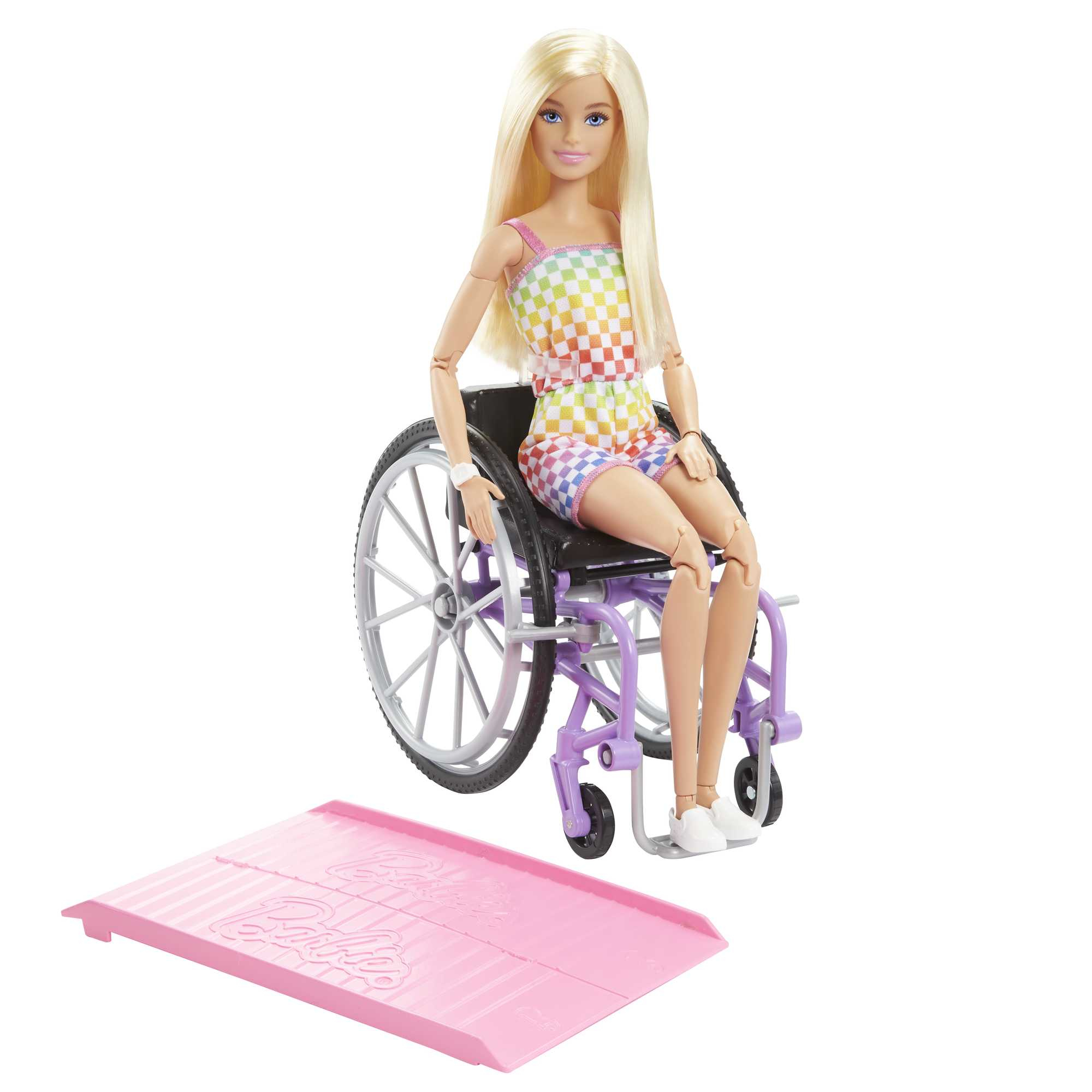 Barbie Pop met rolstoel en oprijplank, blond, Barbie Fashionistas
