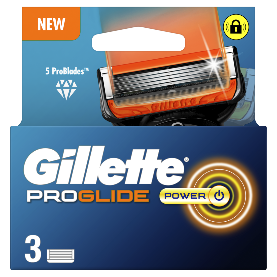 Gillette Scheermesjes Fusion Proglide Power - 3 stuks