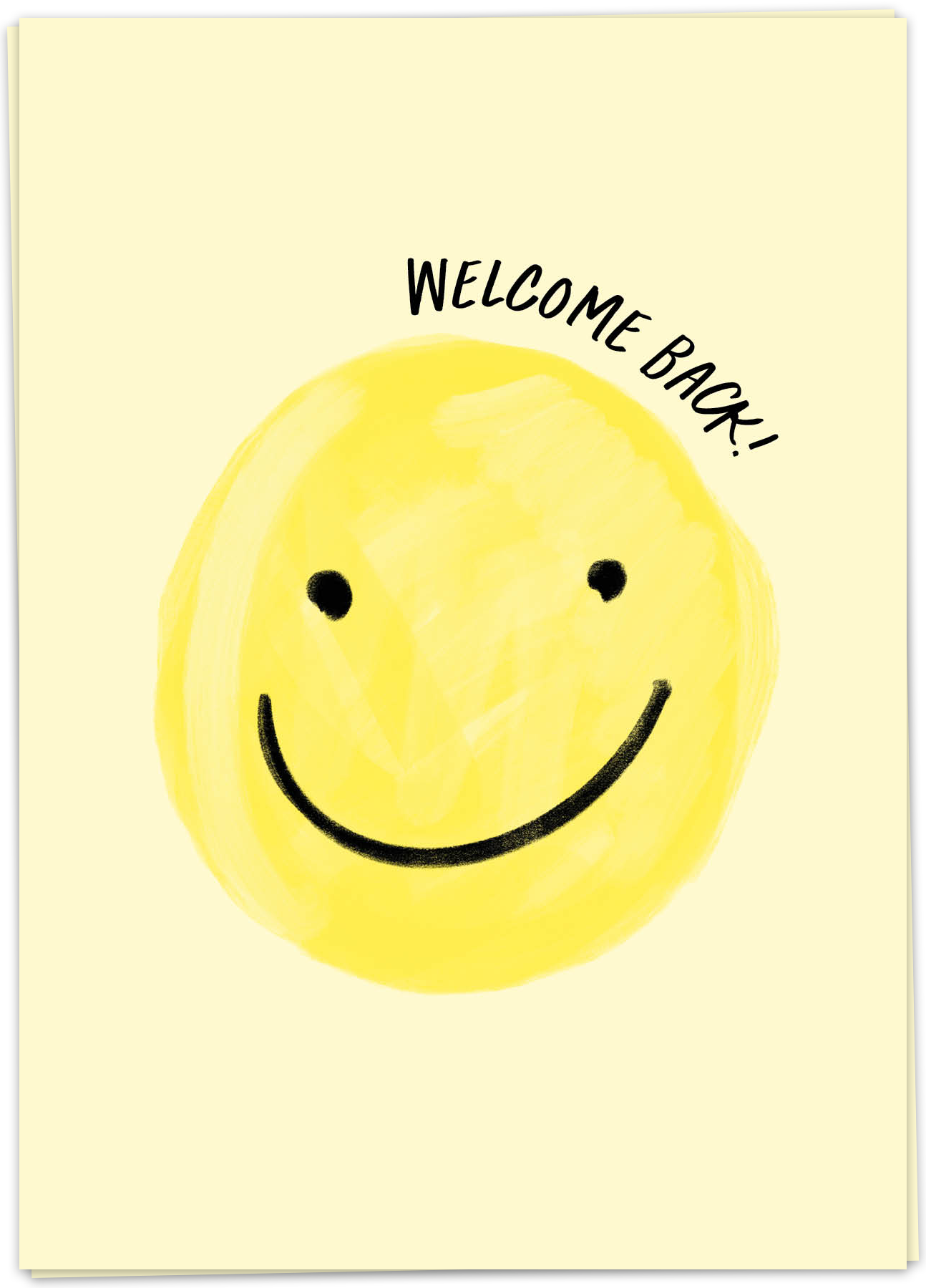Kaart Blanche Wenskaart Welcome Back