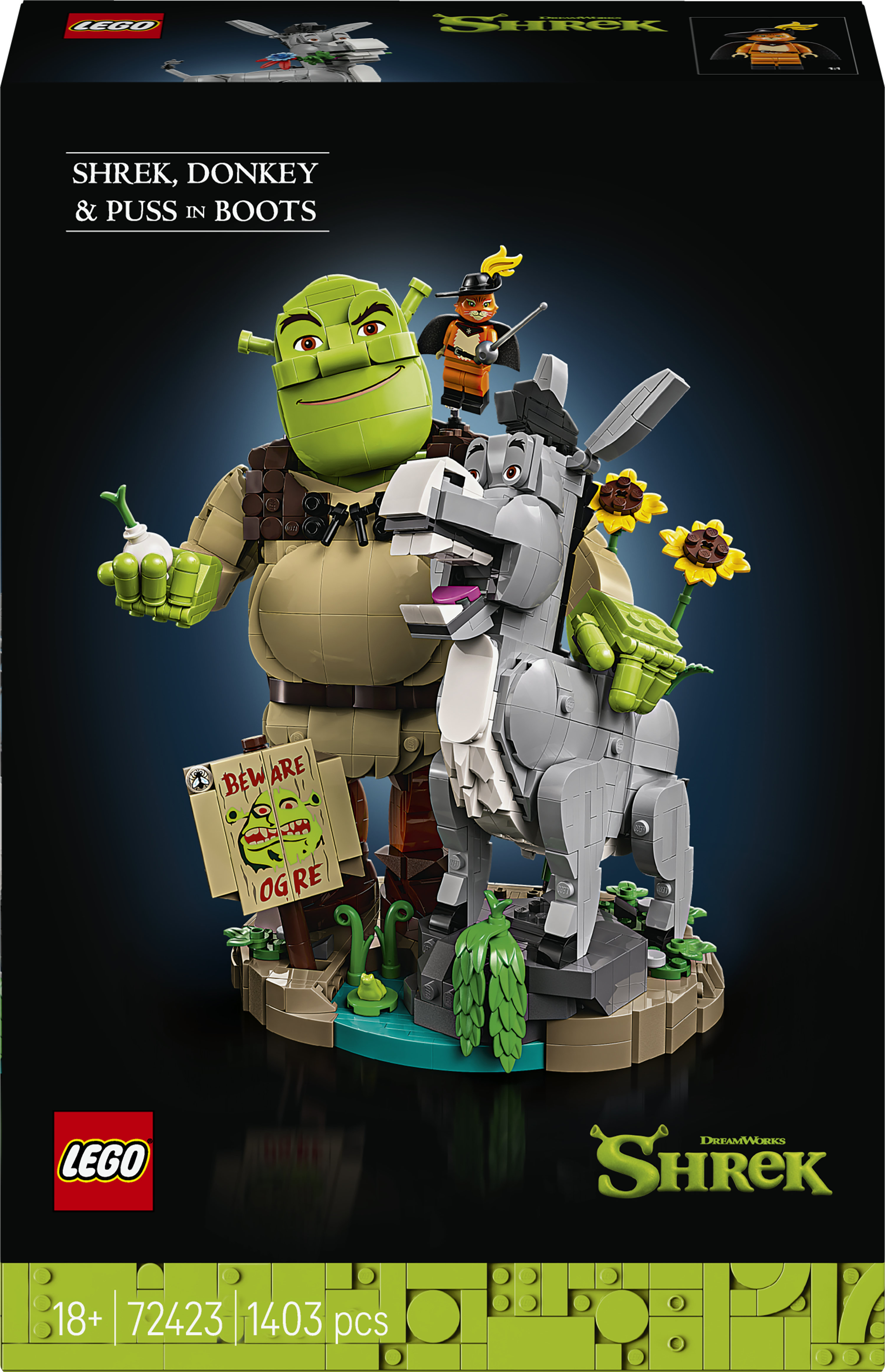 Lego 72423 Shrek , Ezel en de Gelaarsde Kat