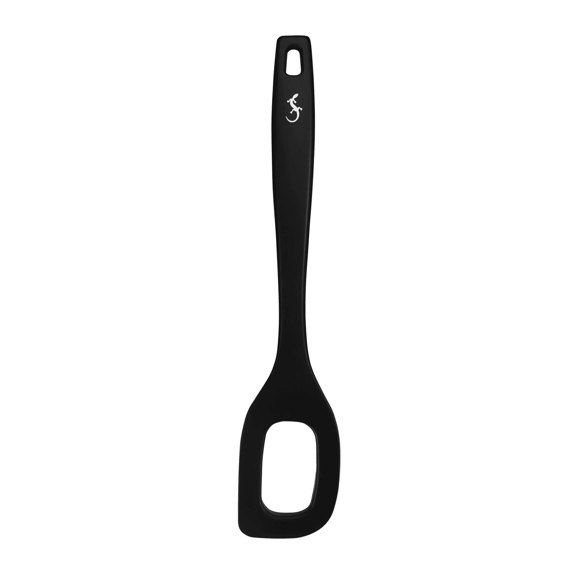 Lurch Lepel Smart Tool Zwart 28cm met Gat - Silicone