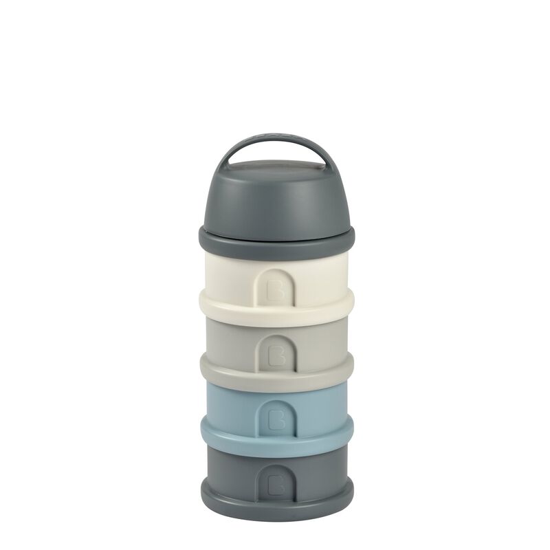 Beaba Doseerdozen stapelbaar 4-delig Mineral Grey-Blue