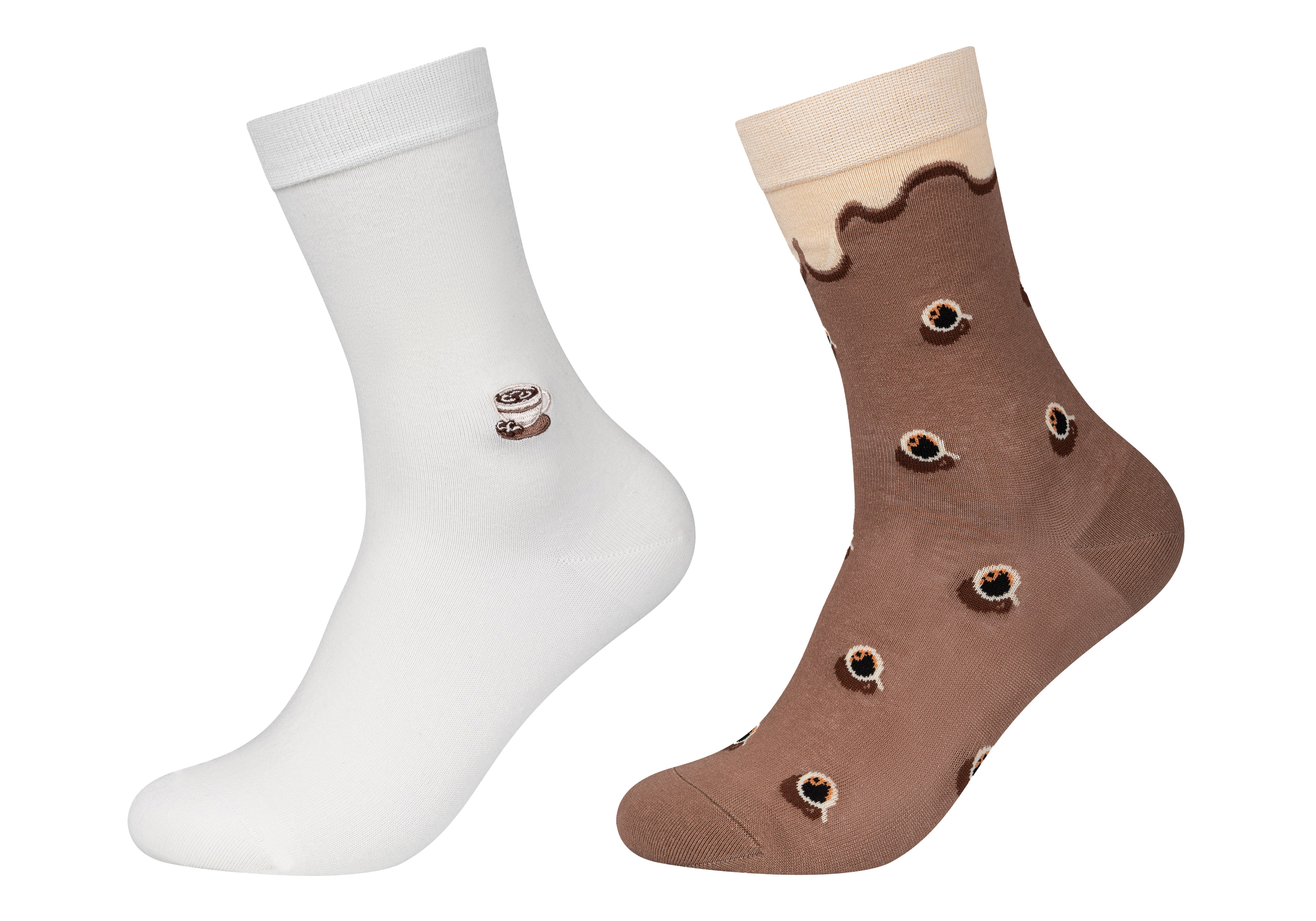 Flip Socks Sokken Unisex Motif 2 paar Coffee Time - maat 41/46