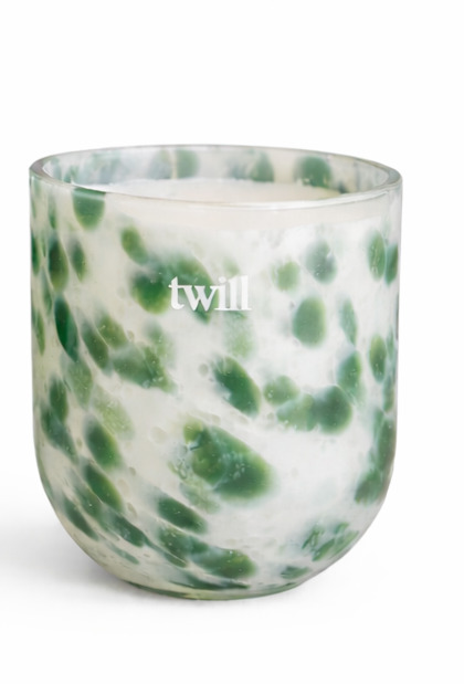 Twili Geurkaars Lotus S Foret Sacree 8x9 cm - Glas - 30 Branduren - Groen - 1 Wiek
