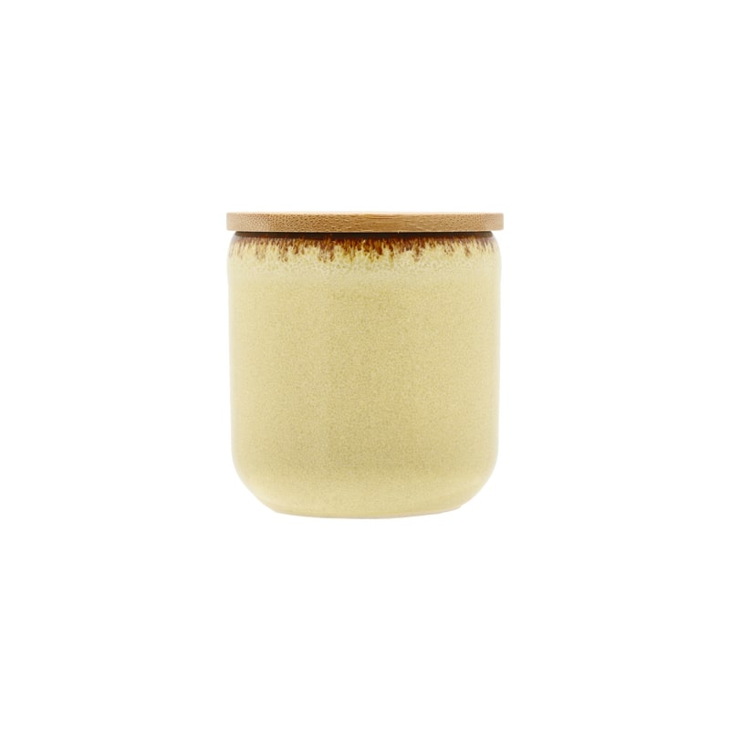 Villa Collection Geurkaars Iris Yellow 7x7.5 cm- Cucumer Blossom - 30 Branduren