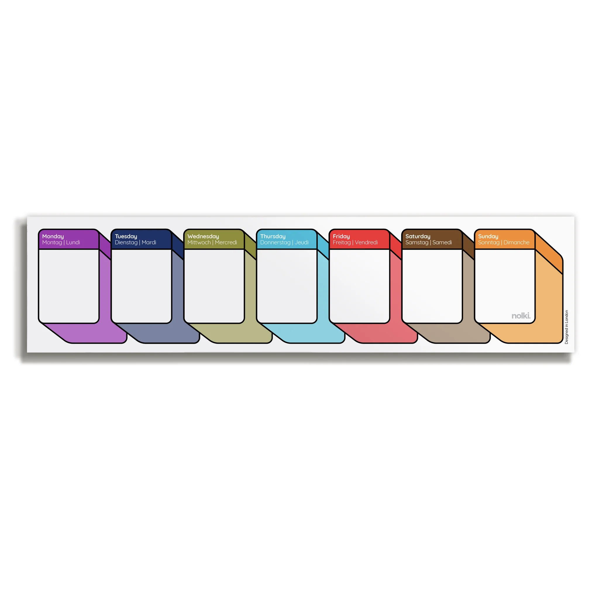 Nolki Desk Planner Mini Blocki 30x13 cm 50 blz