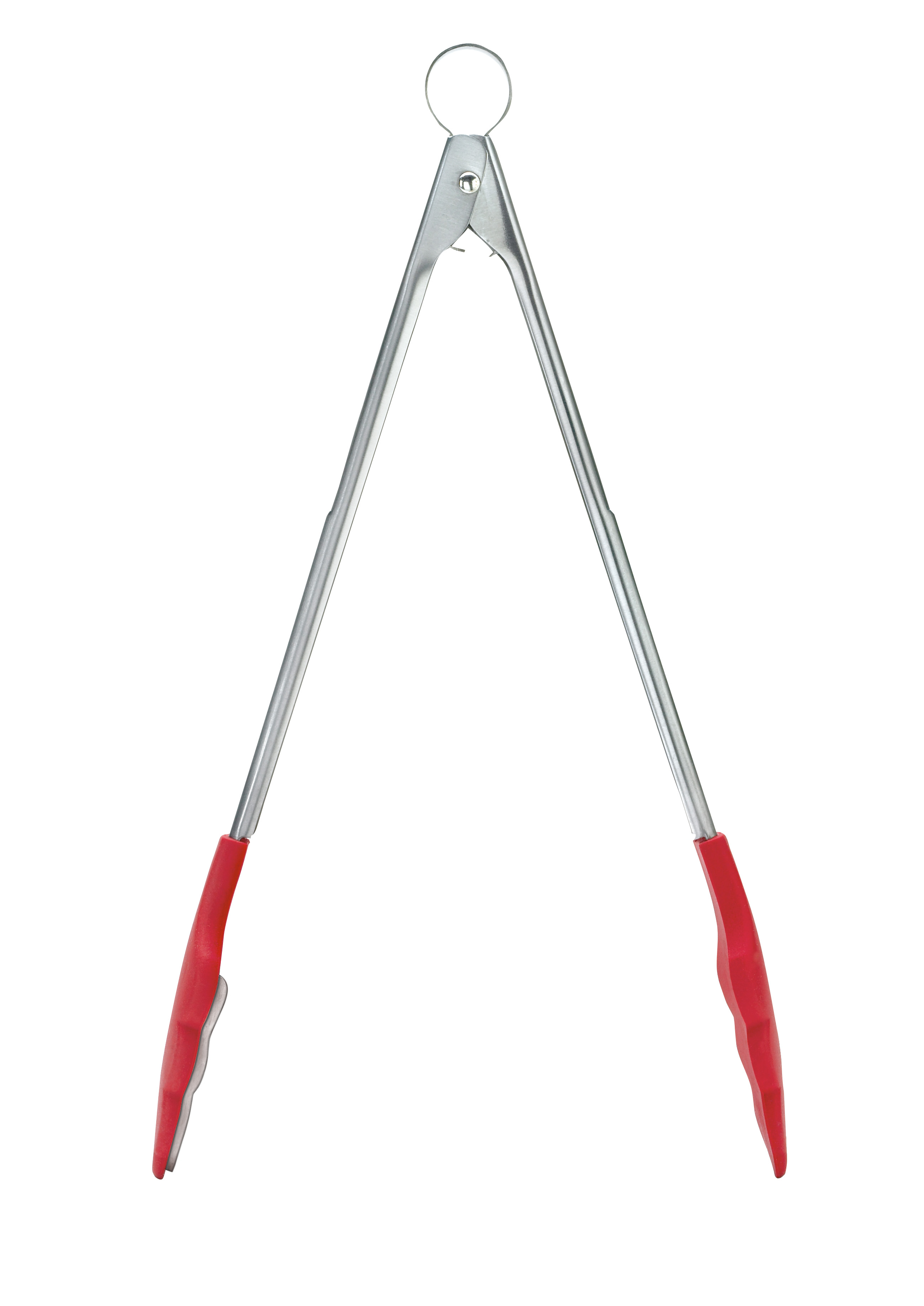 Cuisipro Tang met Tandjes 30cm Rood - Inox Greep - Kitchen Tools