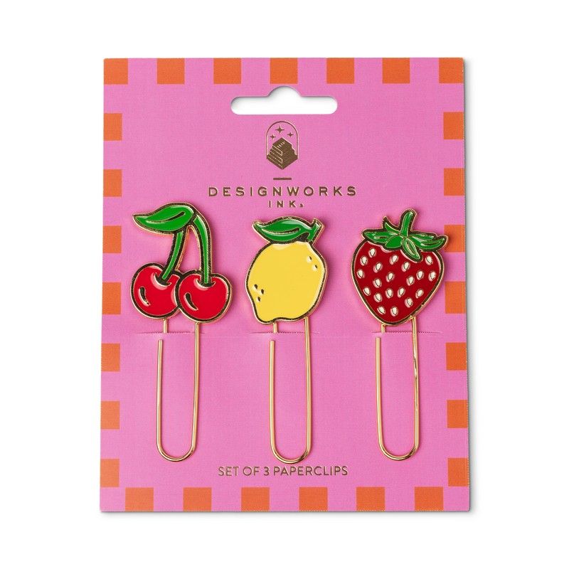 Designworks Ink Paperclips Fruit set 3 stuks
