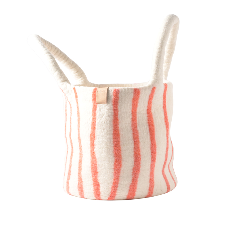 Aveva Mand Coral Stripes L 40x35 cm - Wol