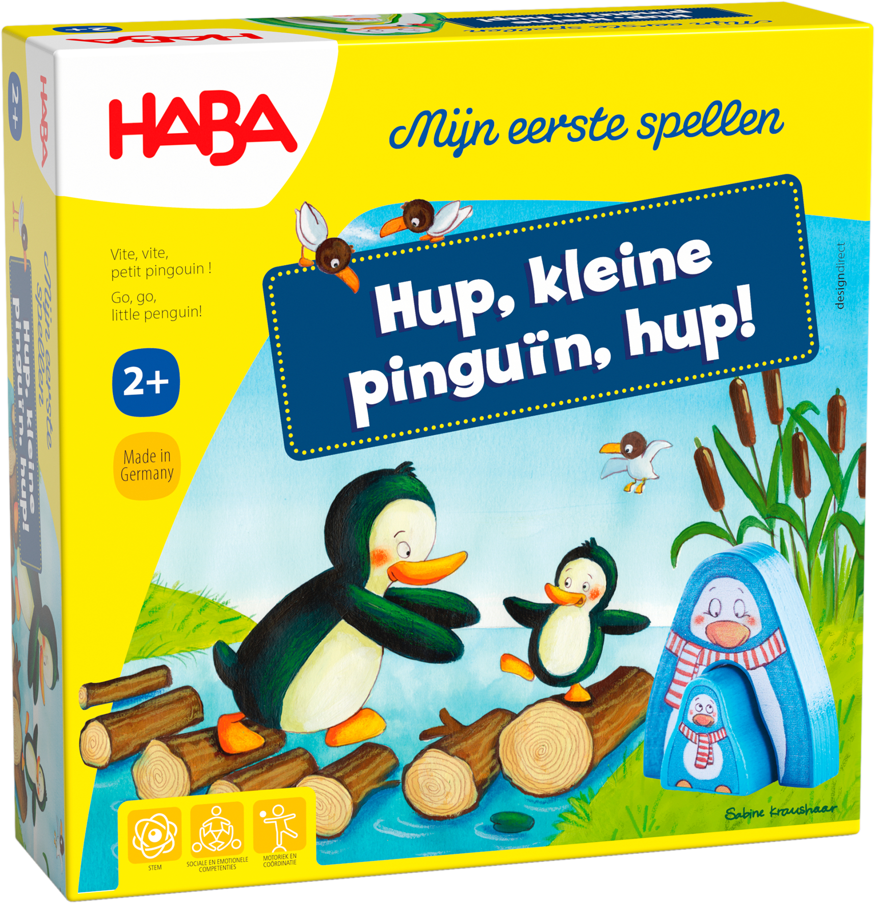 Haba  Spel - Mijn eerste spellen - Hup, kleine pinguïn, hup!
