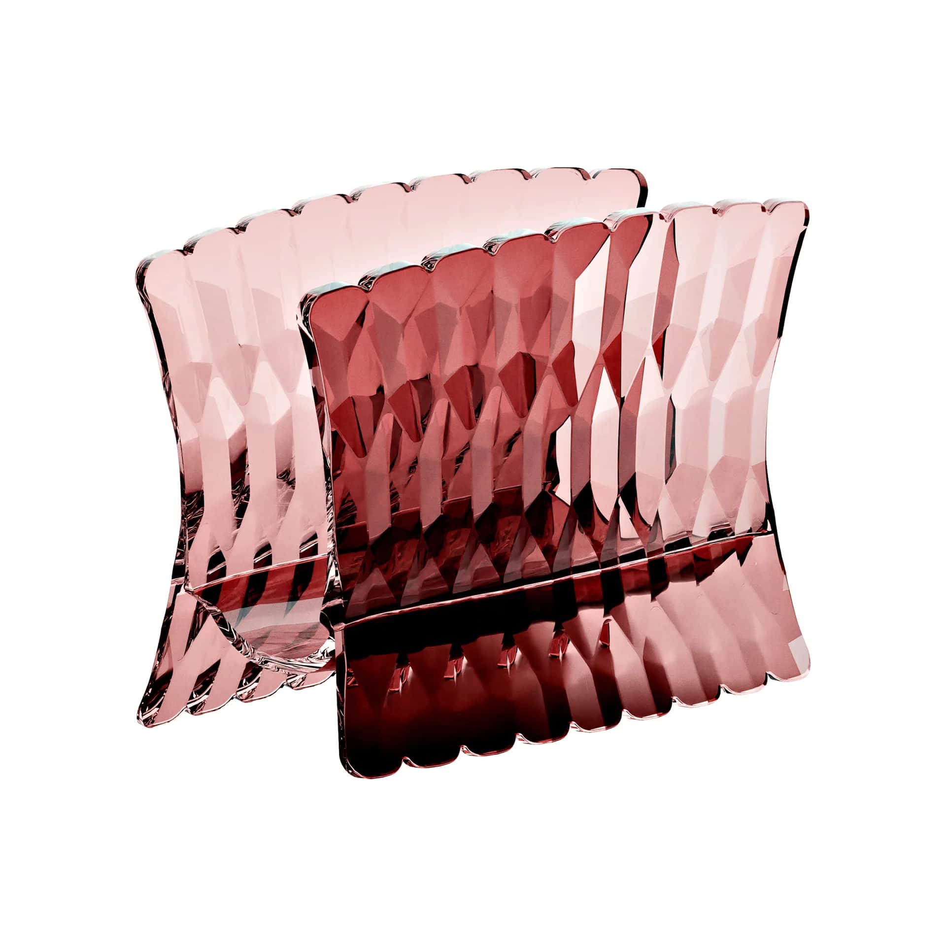 Guzzini Servethouder Vanity Terra Mauve 15.2x7.6x11 cm - Bio-based SAN