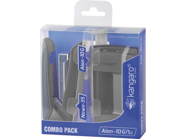 Kangaro Combipack Perforator-Nietmachine Aion-10G Grijs