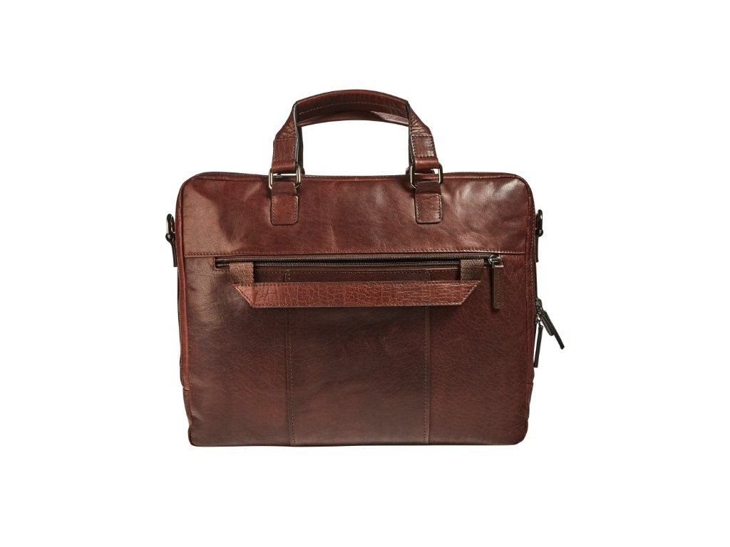 Maverick Business Tas Rough Gear 15,6" Cognac - Leder - Laptopvak - 38x8x29 cm