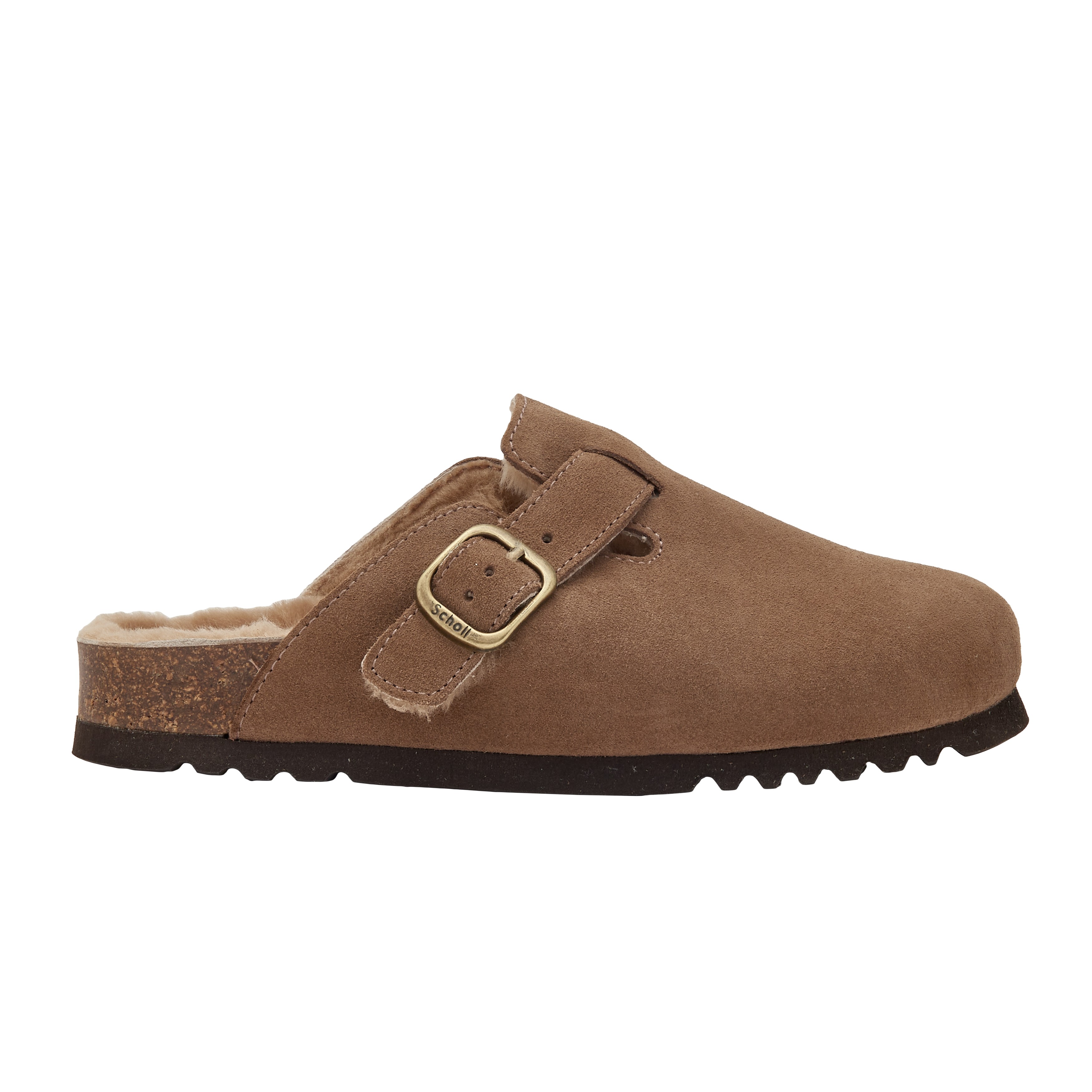Scholl Muil Dames Fae Gesloten Teddy Taupe - maat 37