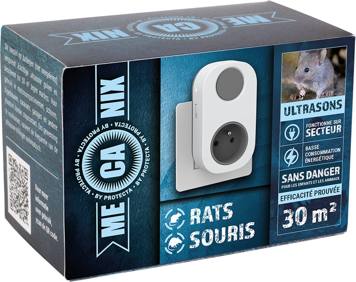 Protecta Mecanix ultrasone Wering 30m2 verjaagt onder andere Ratten en Muizen