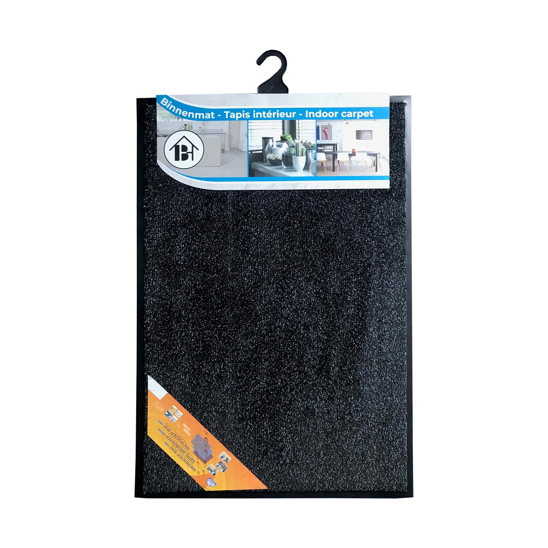 Deurmat Microstep Donkergrijs 75x50 cm