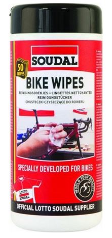 Soudal Cleaning Wipes 50 poetsdoekjes voor de fiets