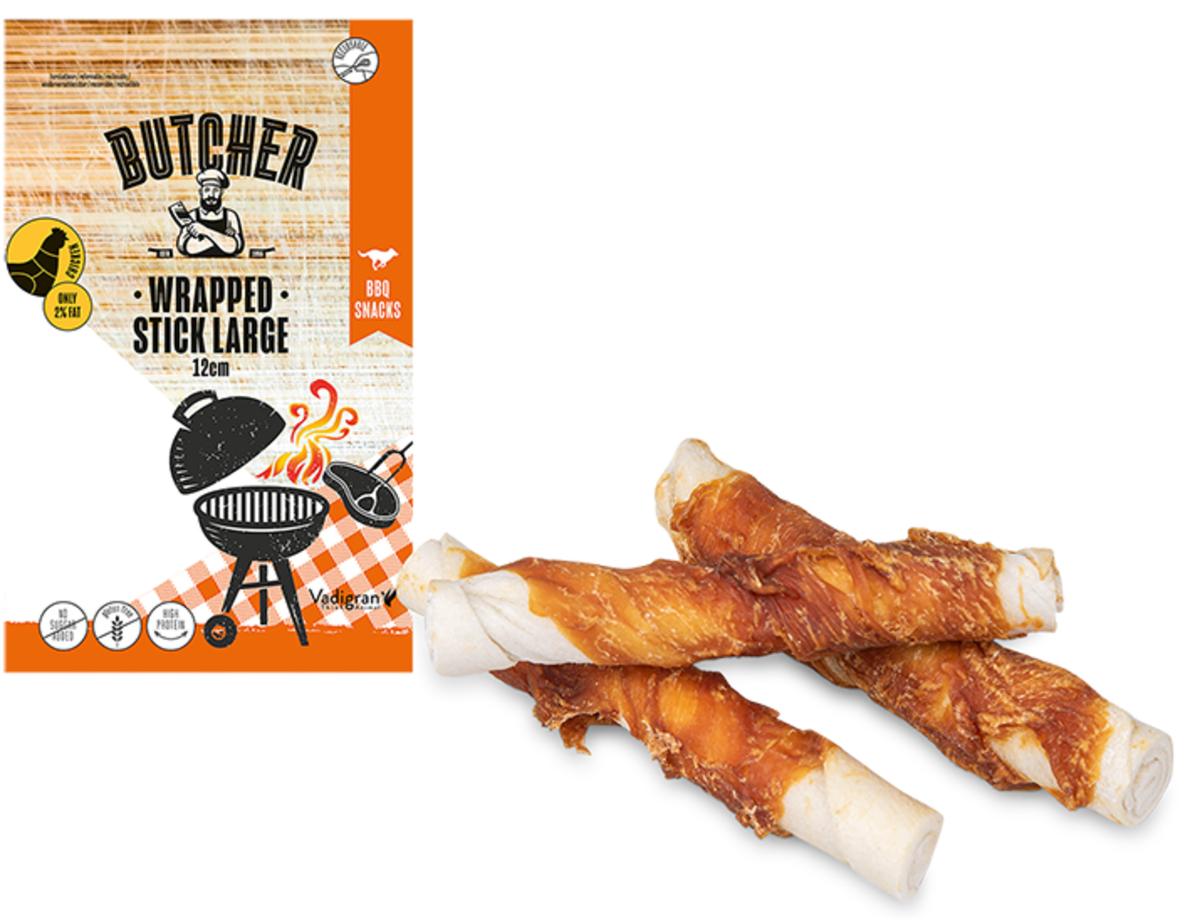 Vadigran Chicken Wrapped Stick 12cm - 150gram