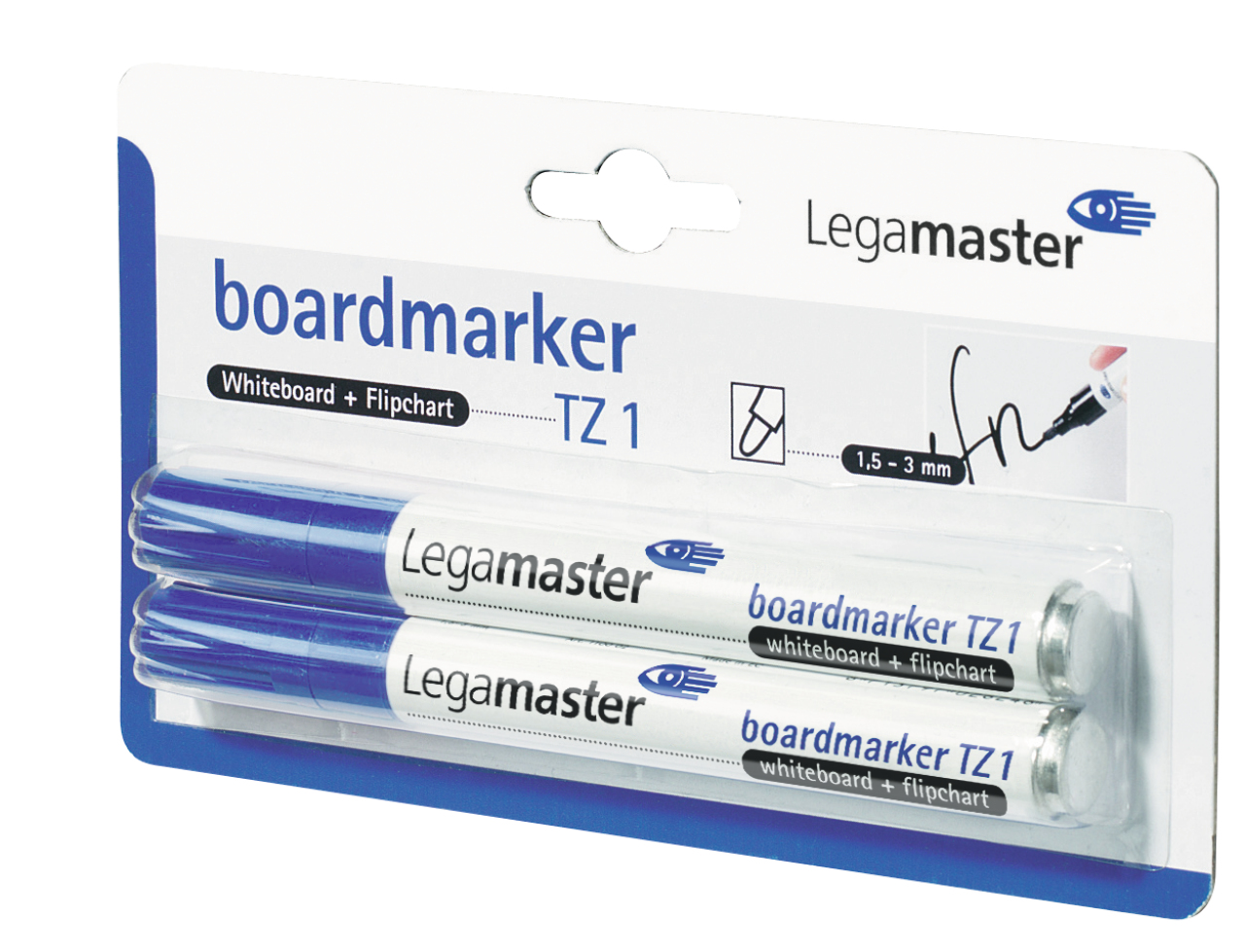 Legamaster Boardmarker TZ1 Blauw - 2 stuks - Whiteboard/Flipchart
