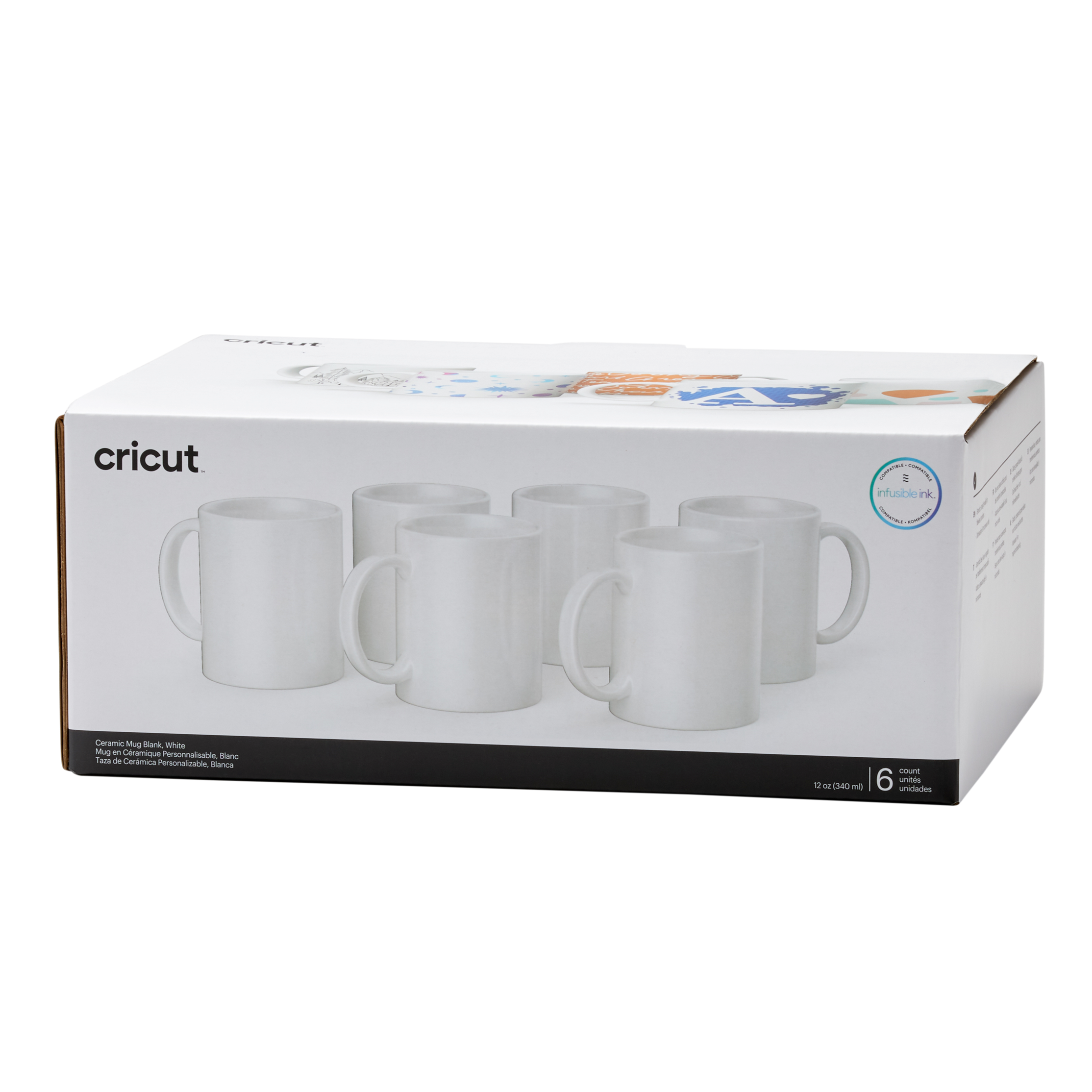 Cricut Mok 350 ml - Wit (6 stuks)