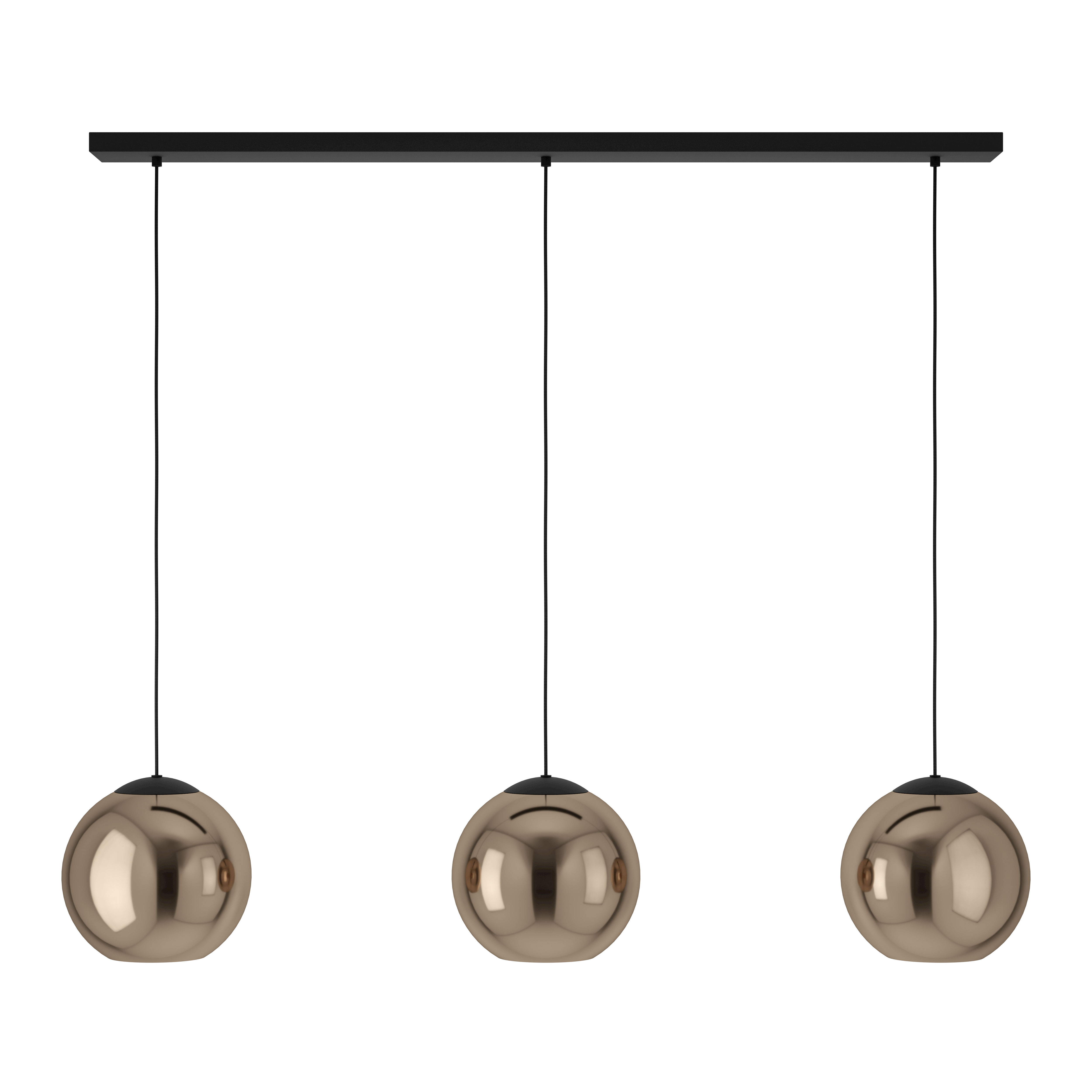 Eglo Cordoba Hanglamp Zwart/Koper lengte 125,5cm 3x E27 Stars of Light