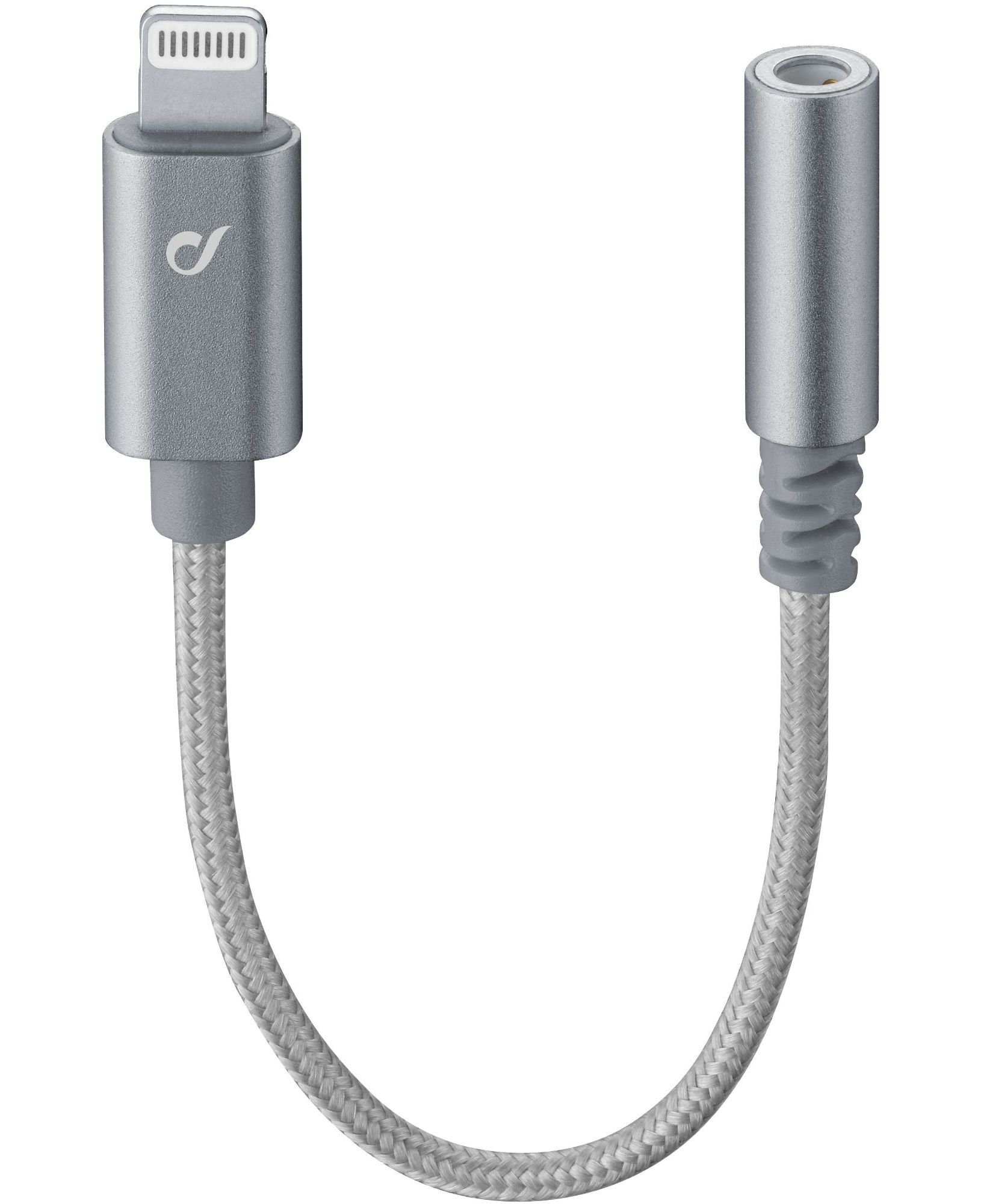 Cellularline Apple lightning naar 3,5mm adapter Grijs