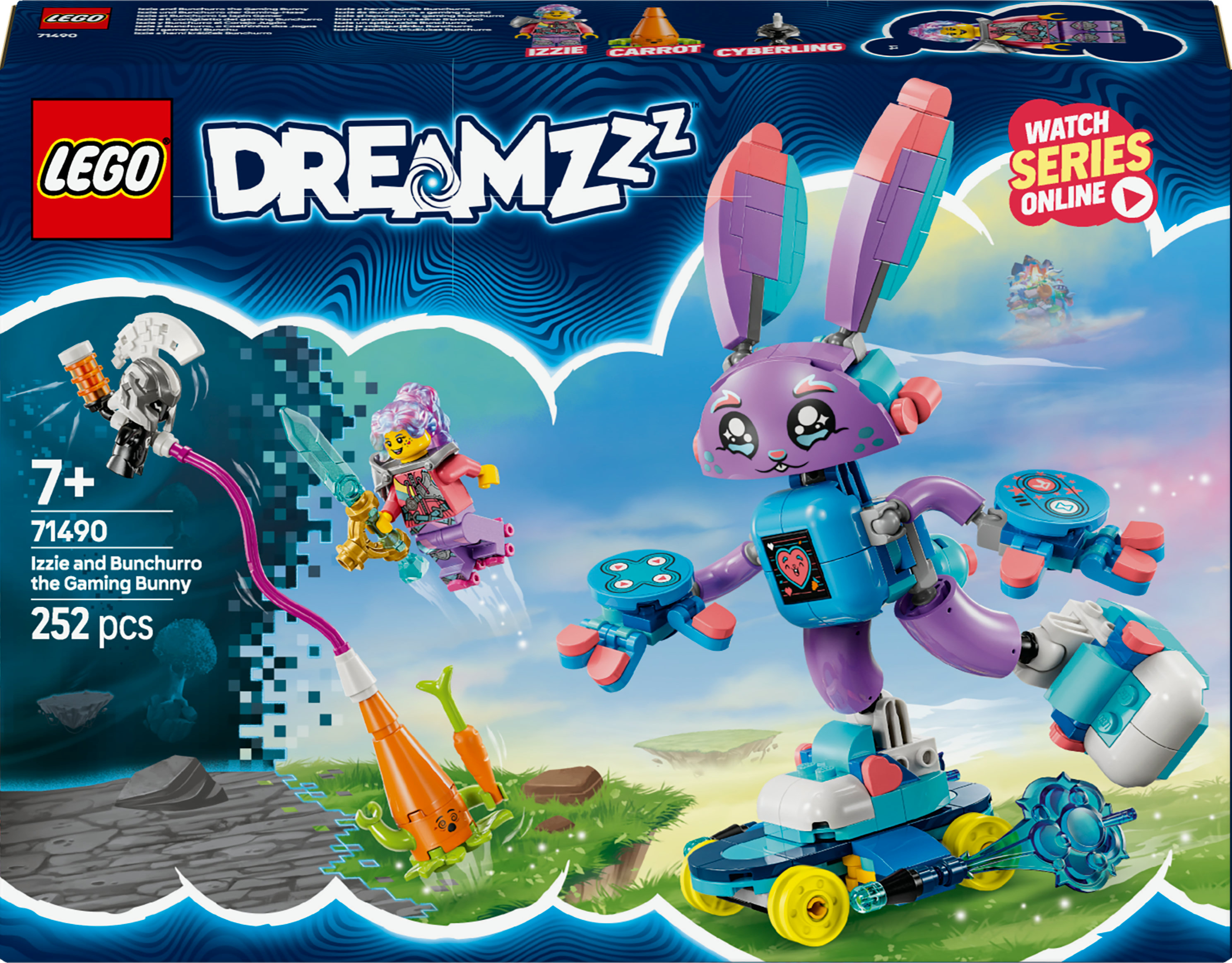 LEGO DreamZzz 71490 Izzie en Bunchurro het gamende Konijn 