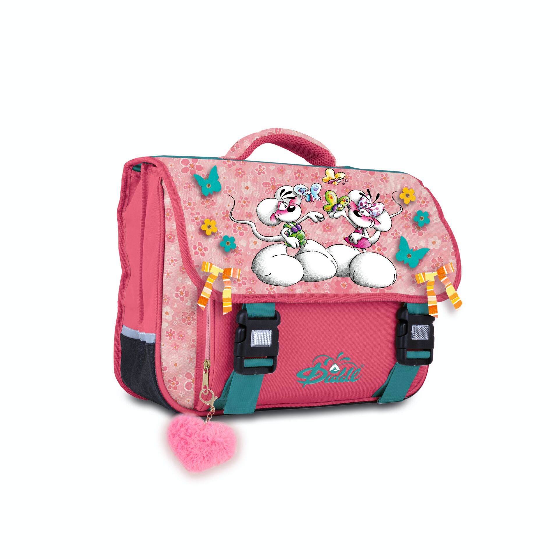 Diddl Boekentas Roze 34x14x39 cm Diddl Boekentas Roze 34x14x39 cm