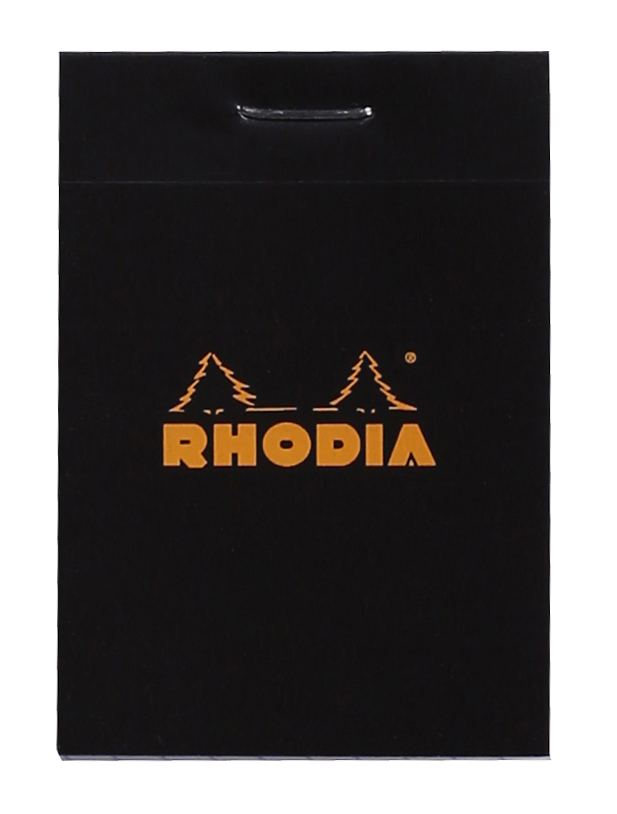 Rhodia Notablok N10 Zwart 5.2x7.5 cm - 80 vel - 80 g - Ruit