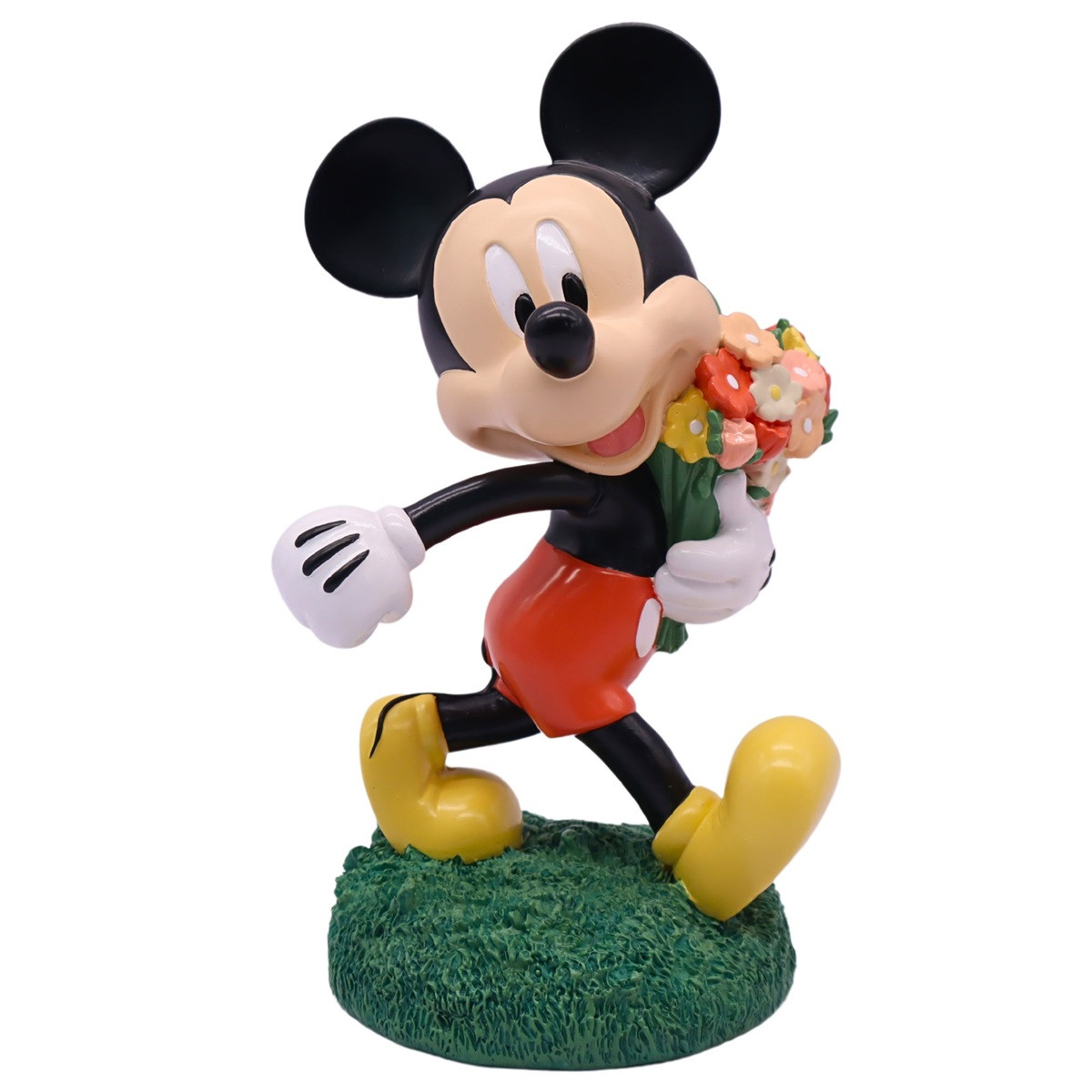 Disney Beeld Mickey Flowers - Outdoor Garden Statue