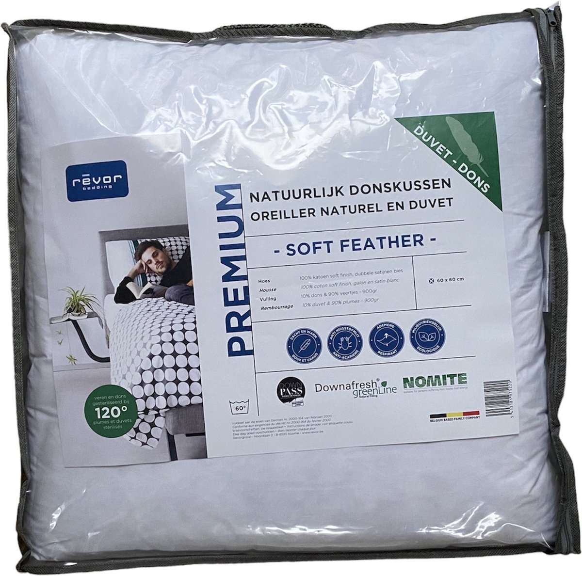 Donskussen Goose 60x60 cm