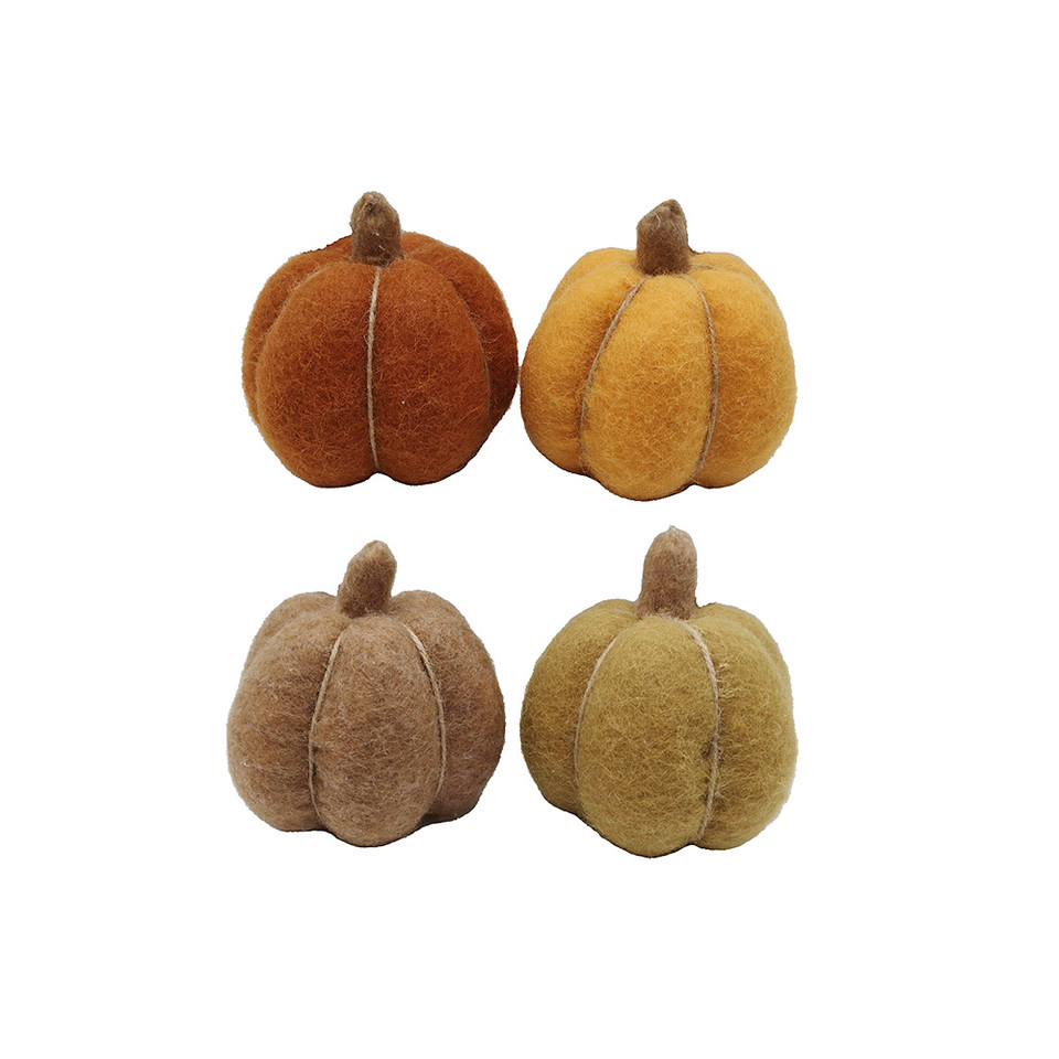 Pompoen 12cm - assorti - prijs per stuk