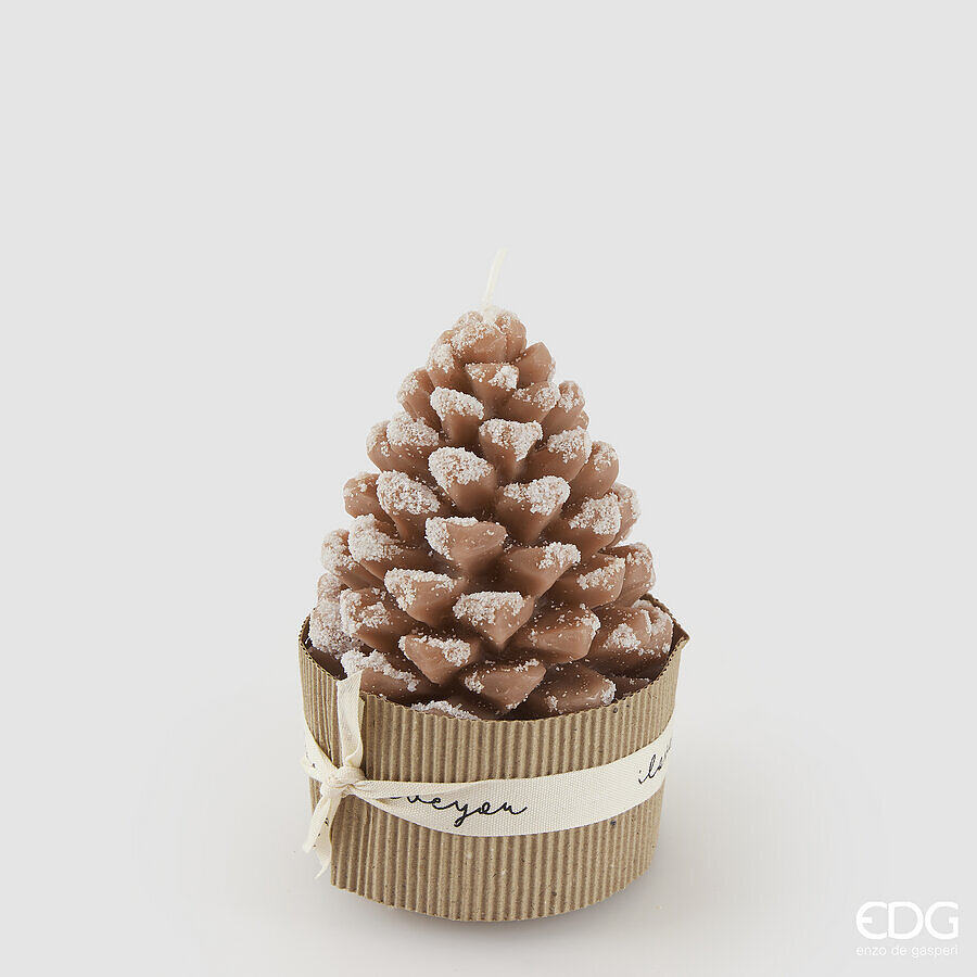 EDG Kaars Dennenboom Hazelnut 275g - 8x12.5 cm - 12 Branduren