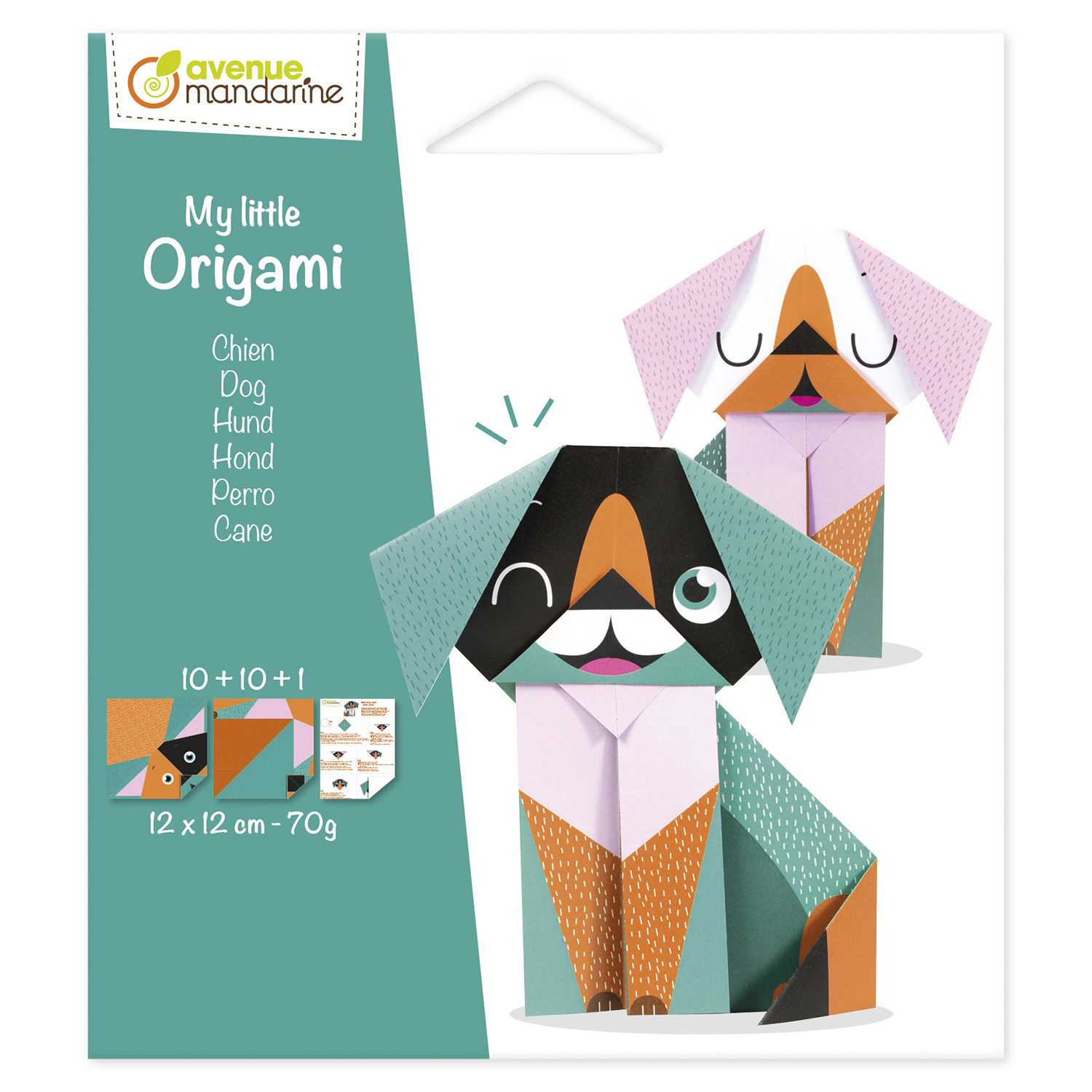 Avenue Mandarine My Little Origami Hond - 5+jaar - 12x12 cm