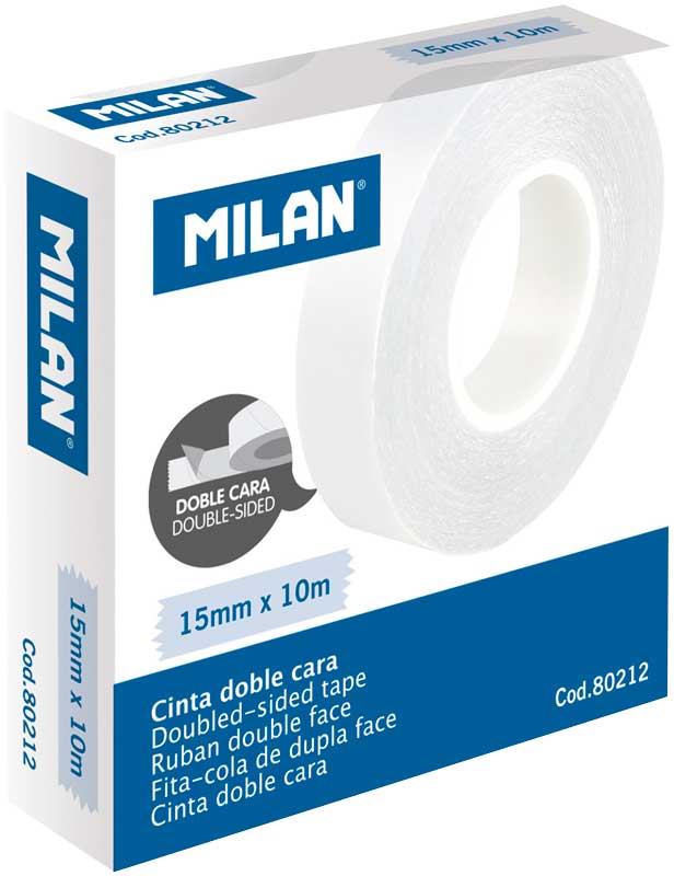 Milan Plakband Dubbelzijdig 15mm x 10m