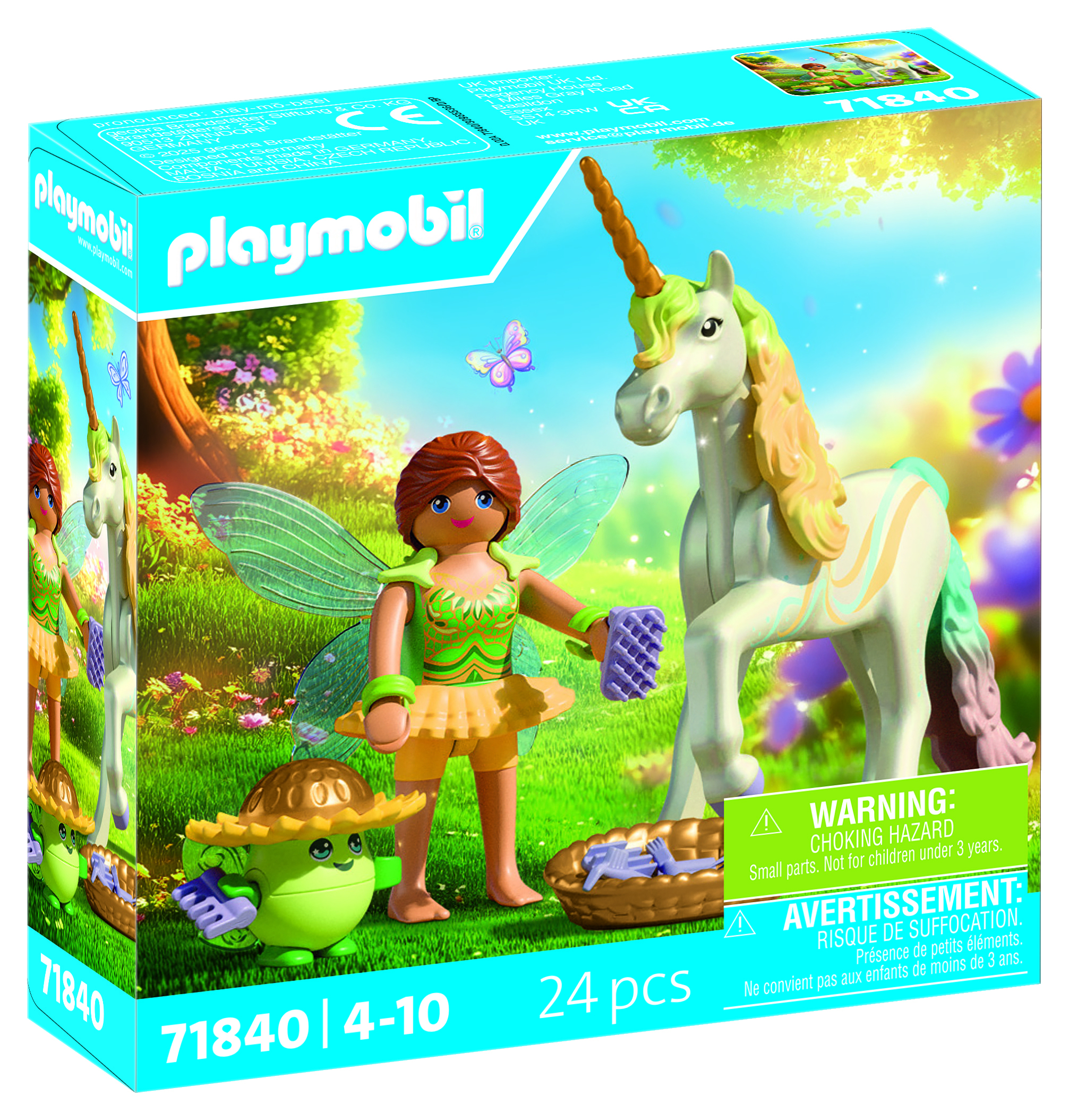 Playmobil Princess Magic 71840 Verzameleenhoorn: regenboogbloem met fee